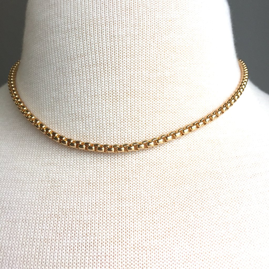 Thick Gold Chain Choker Necklace 36$
